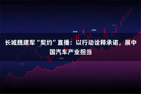 长城魏建军“契约”直播：以行动诠释承诺，展中国汽车产业担当